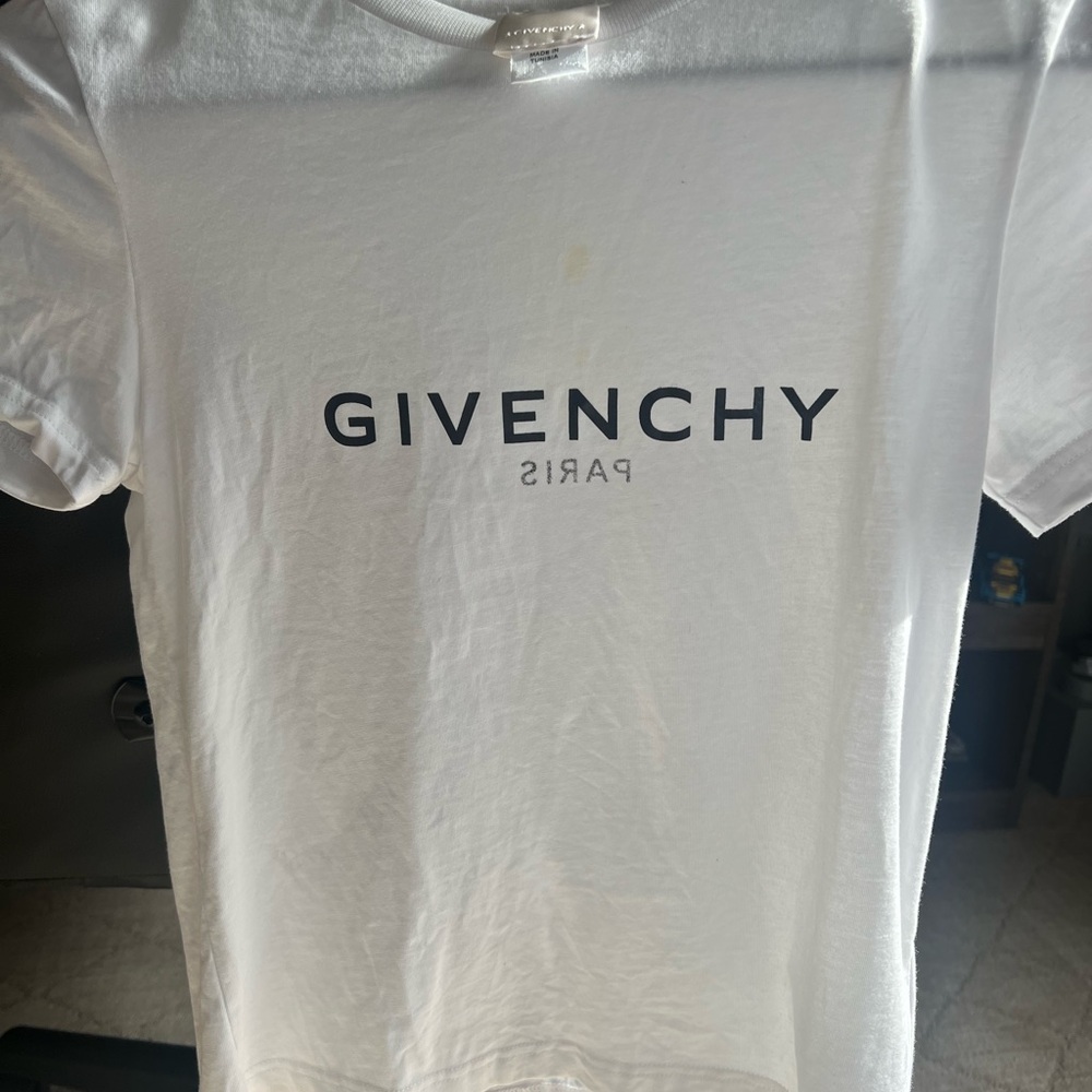 Givenchy Paris White Short Sleeve Tee